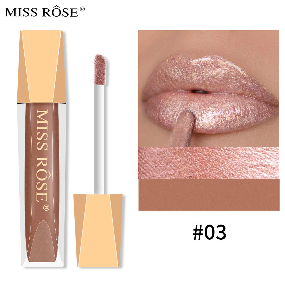 Velvet Matte Pearlescent Lip Gloss - Non-Fading & Non-Stick