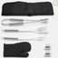 Stainless Steel Grill Apron Multifunctional Grill 6 Piece Set Outdoor Tool Combination - Korvel