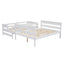 Wood Twin over Full Bunk Bed with Ladder White - Korvel