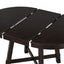 TREXM Farmhouse Round Extendable Dining Table with 16" Leaf Wood Kitchen Table (Espresso) - Korvel