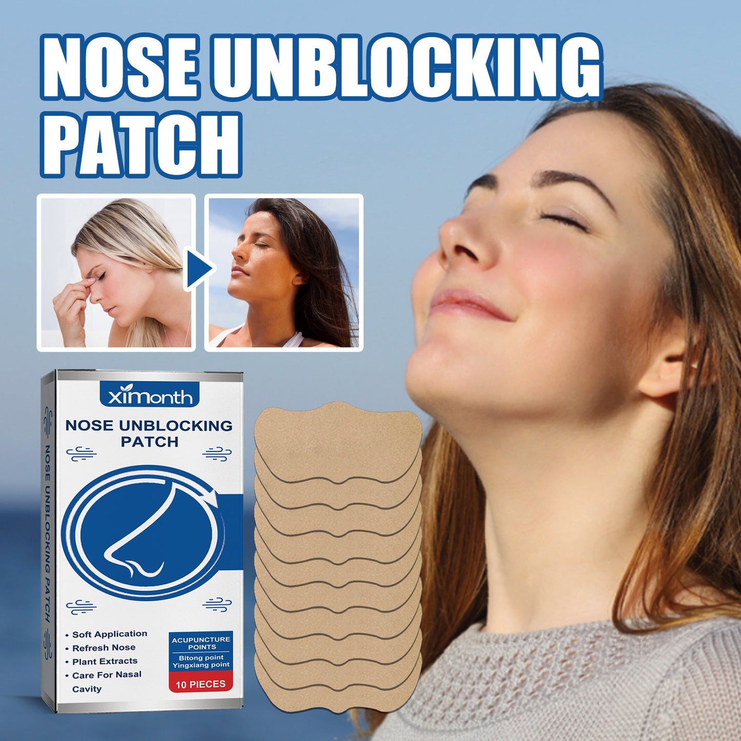 Bandes Nasales Premium pour un Sommeil Confortable