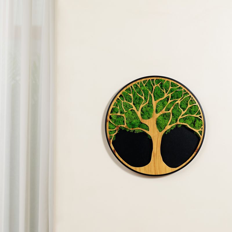 Life Tree Moss Metal Wall Art - Korvel