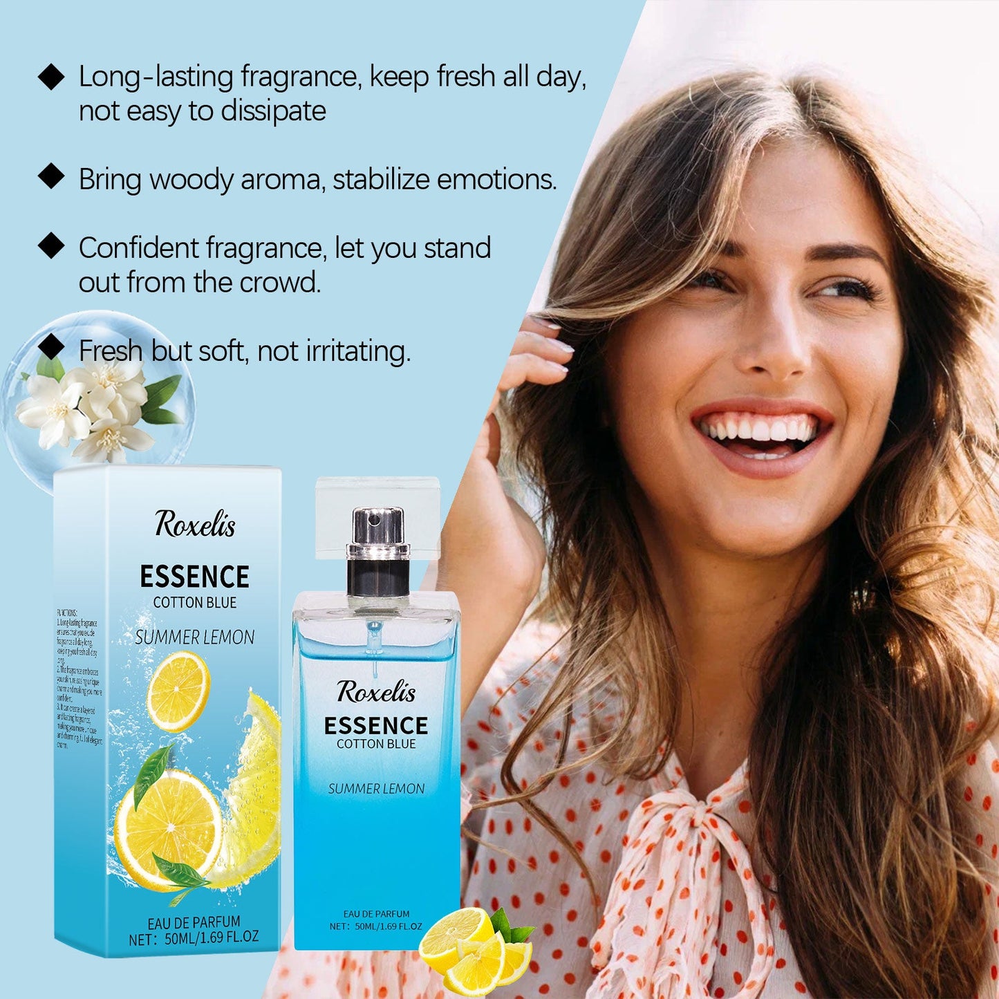 Summer Lemon Perfume Natural Fresh Lasting Bergamot Vibrant Bouquet Bouquet Light Fragrance Light Elegant Perfume - Korvel