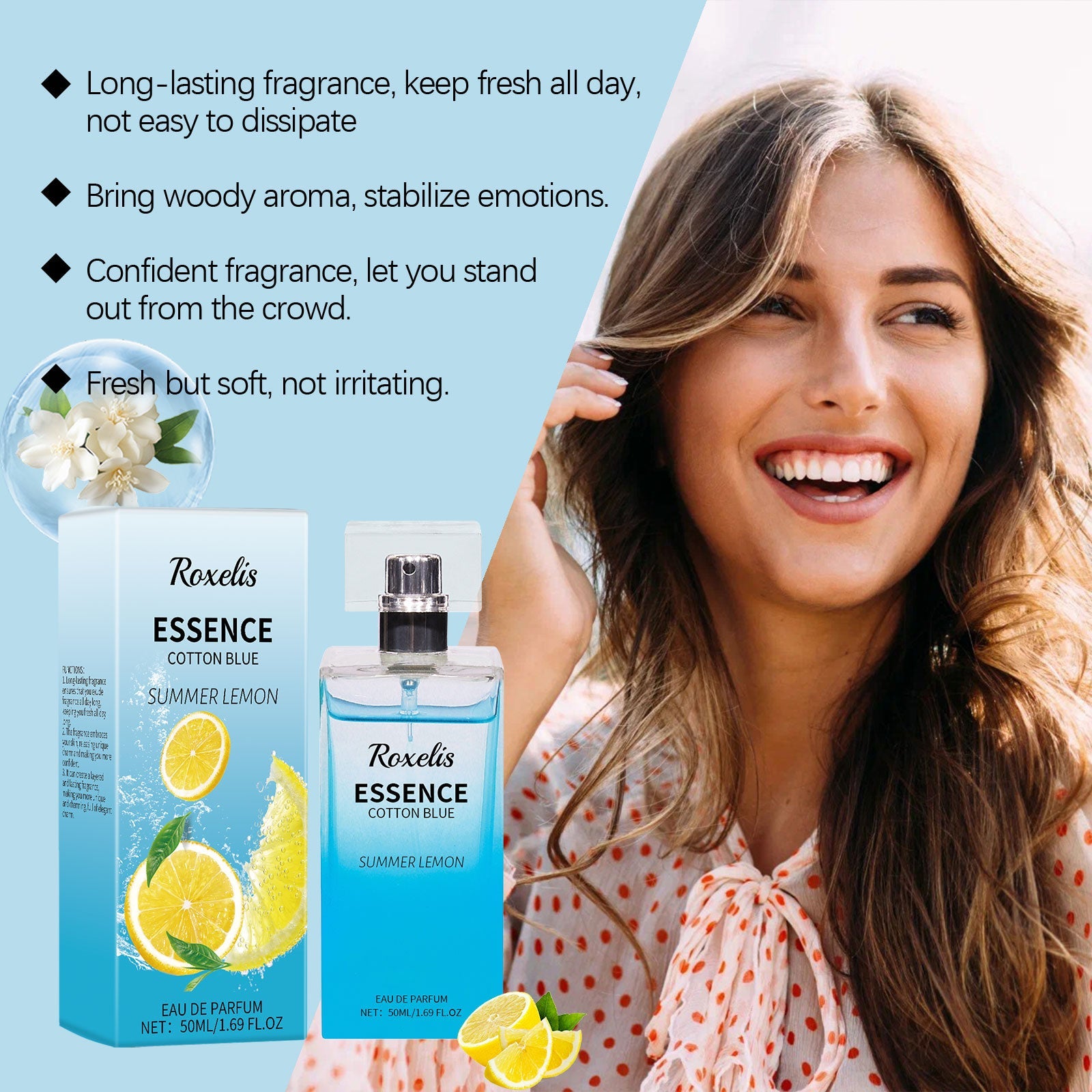 Summer Lemon Perfume Natural Fresh Lasting Bergamot Vibrant Bouquet Bouquet Light Fragrance Light Elegant Perfume - Korvel