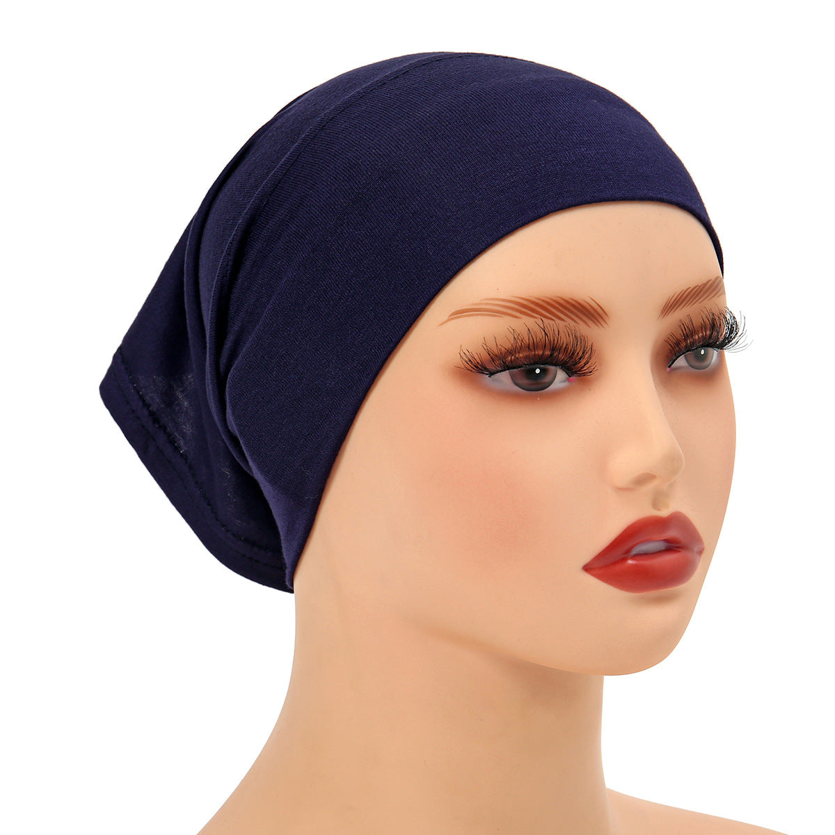 High-Quality Solid Color Silk-Cotton Lining Cap Women's Fashion Simple Versatile Wide-Brimmed Hat - Korvel