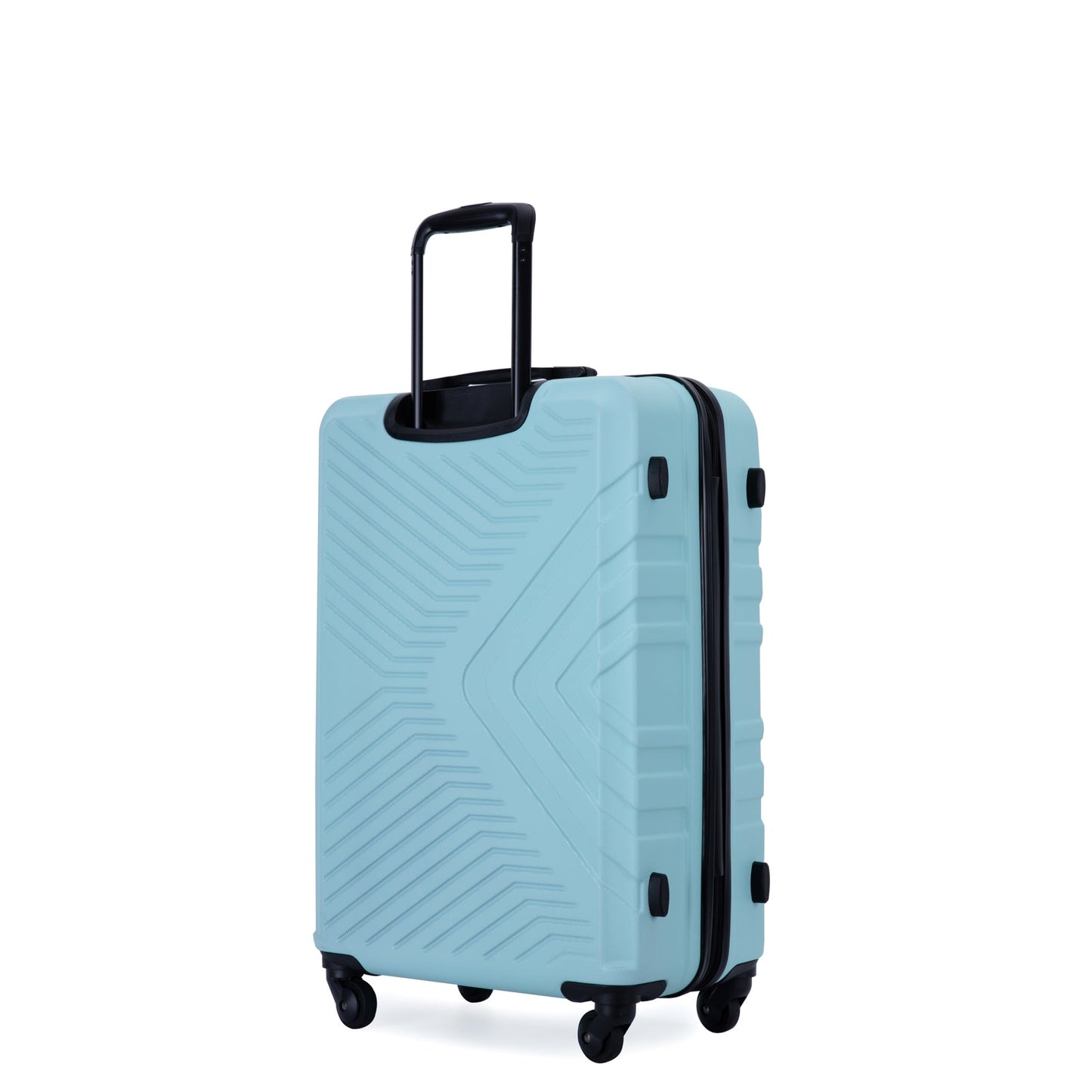 Ensemble de bagages léger en ABS de 3 pièces avec roues pivotantes - Vert