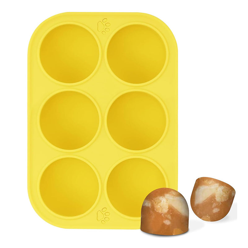 6 - cavity dog treat molds , compatible with Woof & Power Chewer Pupsicle, silicone for frozen treats, reusable for Pupsicle toy - Korvel