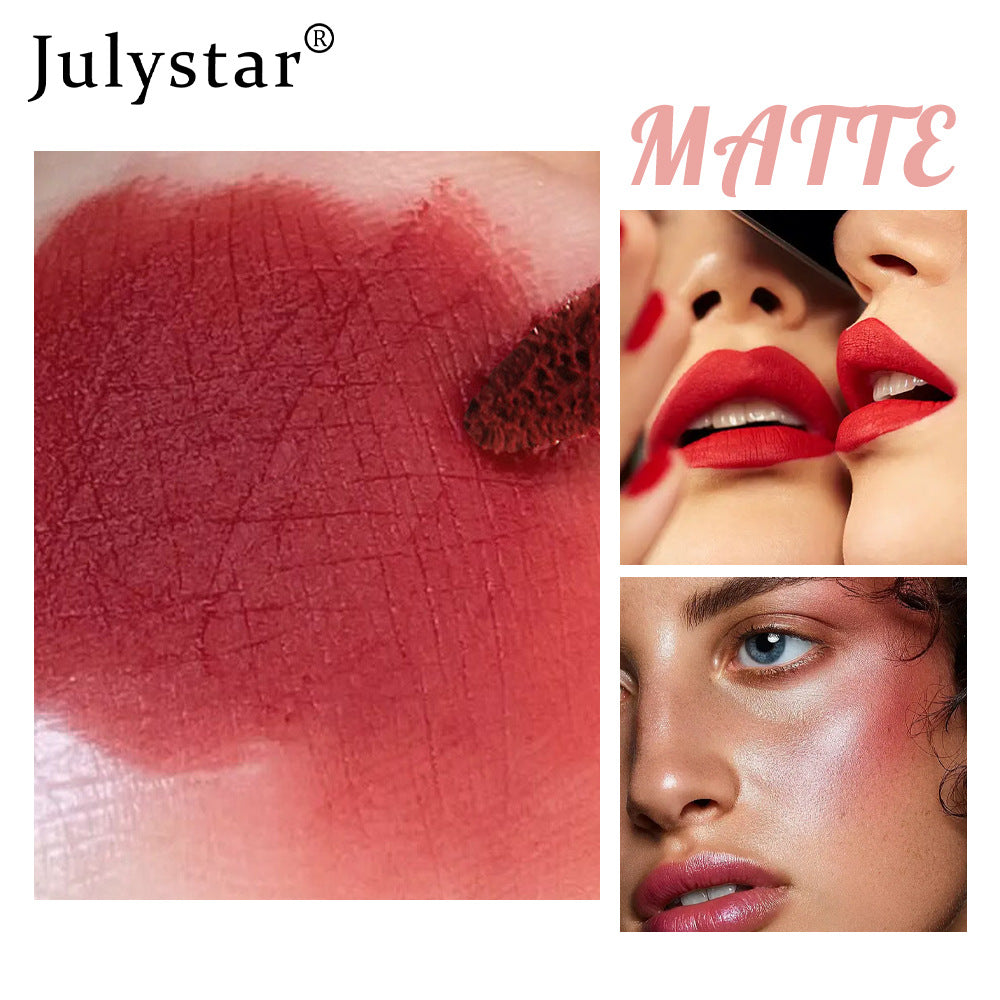Christmas Makeup Powder Mist Matte Candy Lip Glaze Matte Long Lasting Moisturizing Liquid Lipstick - Korvel