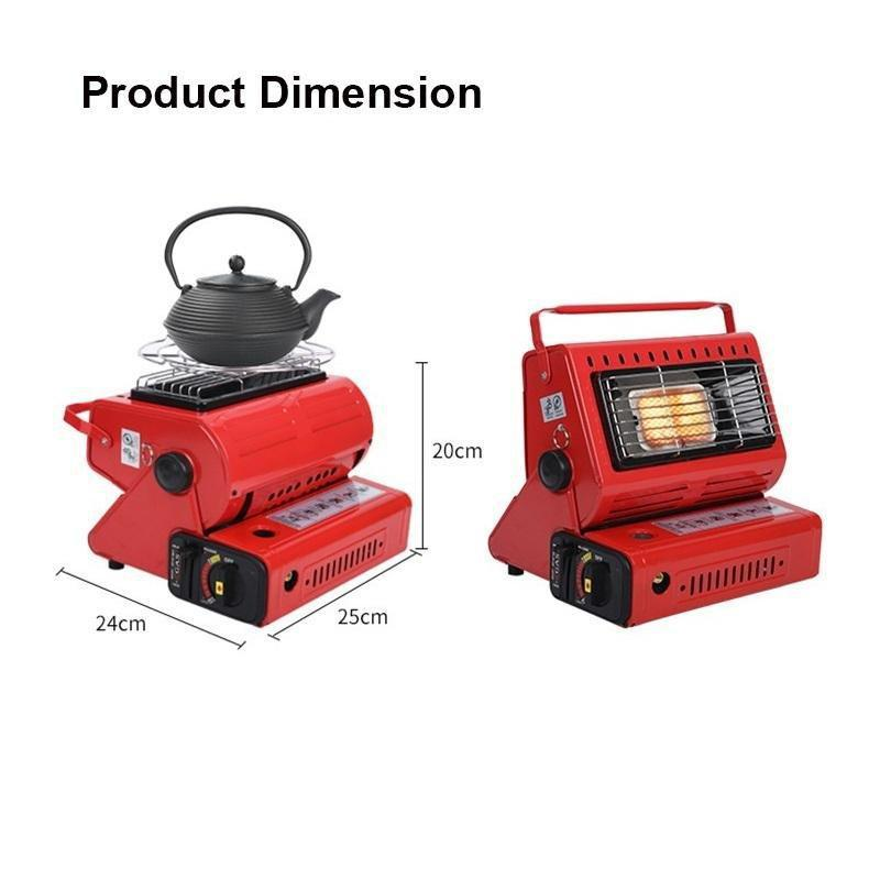 Portable Outdoor Heating Stove Dual-use LPG Portable Mini Tent Heater Baking Stove - Korvel