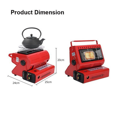 Portable Outdoor Heating Stove Dual-use LPG Portable Mini Tent Heater Baking Stove - Korvel