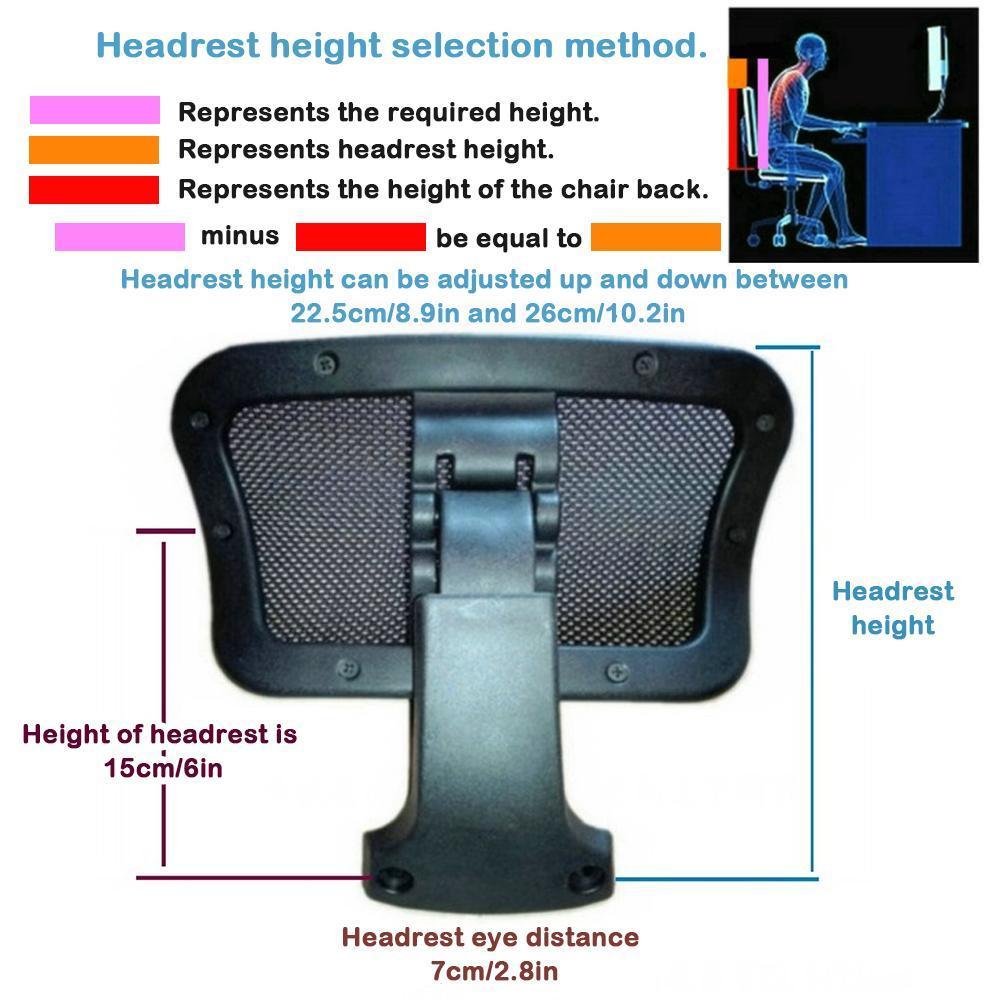 Cojín para reposacabezas ajustable para silla de ordenador