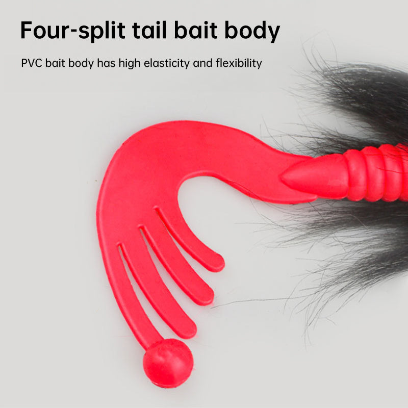 Palisandro Baby Rat Swimbait Bucktail - Muskie/Pike Lure, Hand - tied Deer Hair, Solid Body Fishing Rig - Korvel