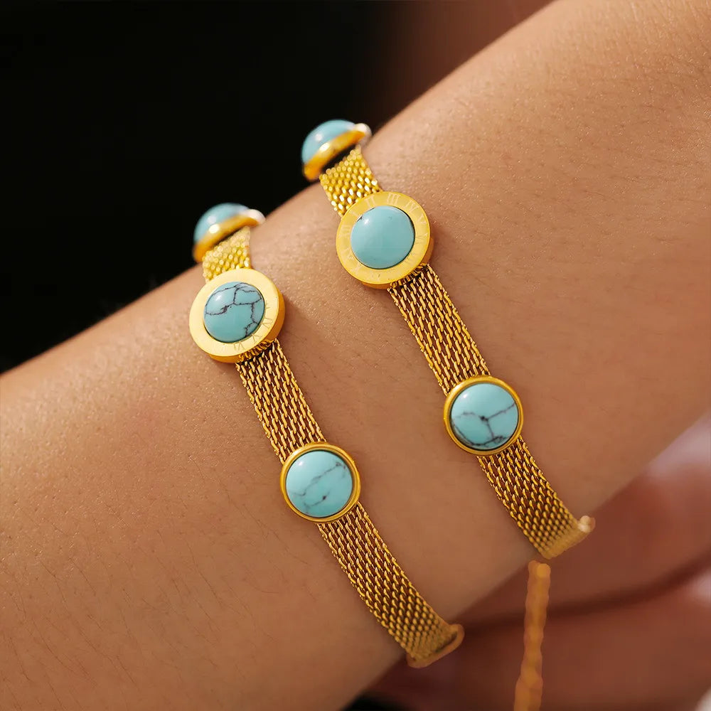 Turquoise Titanium Steel Bracelet - Korvel