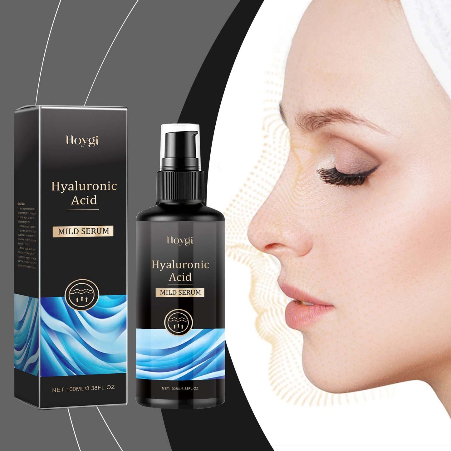Essence de visage à l'acide hyaluronique - Sérum hydratant et apaisant