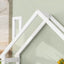 House-shaped Wooden writing Desk,Kids study Table,Bookshelf & Toy Storage,White - Korvel