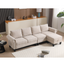 Sofá Seccional Convertible en Forma de L con Almacenamiento - Beige