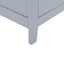 Bathroom floor storage cabinet, bathroom storage cabinet, 4-door independent cabinet, adjustable shelf, adaptive shelf, gray - Korvel