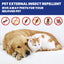 Pet Flea Spray, Cat And Dog Pet Skin Cleansing External Lice Tick Anti-Itch Spray - Korvel