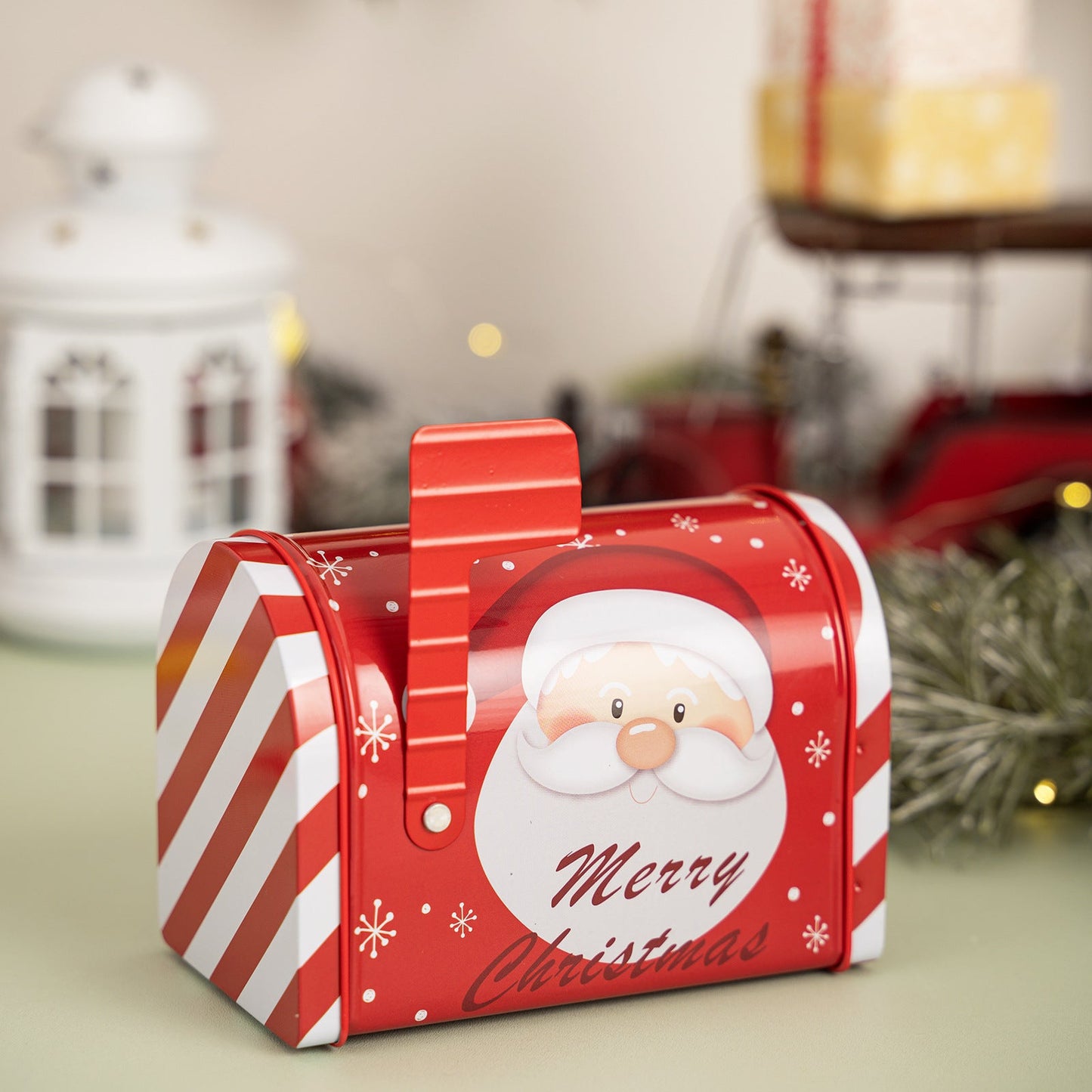 New Christmas decoration products, Christmas mailbox, tin box, gift box, candy box, gift box, ornament - Korvel