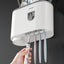 Automatic Toothpaste Squeezer & Toothbrush Holder Set