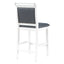 Ensemble de salle à manger surélevé en bois TOPMAX 3 pièces - Blanc et gris