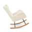 Rocking Chair - with rubber leg and cashmere fabric suitable for living room and bedroom - Korvel
