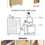 Modern minimalist storage cabinet MDF bed top cabinet Japanese rattan shoe cabinet, small home furniture - Korvel