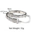 Fashionable Opening Bracelet Ins Style Diamond Set Interwoven Two Color Bracelet Personalized Hip Hop Men's Handpiece - Korvel