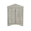 Oak Triangle Bathroom Storage Cabinet with Adjustable Shelves, Freestanding Floor Cabinet for Home Kitchen - Korvel