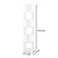 6-Layer Rotating Acrylic Bookshelf for Creative Spaces
