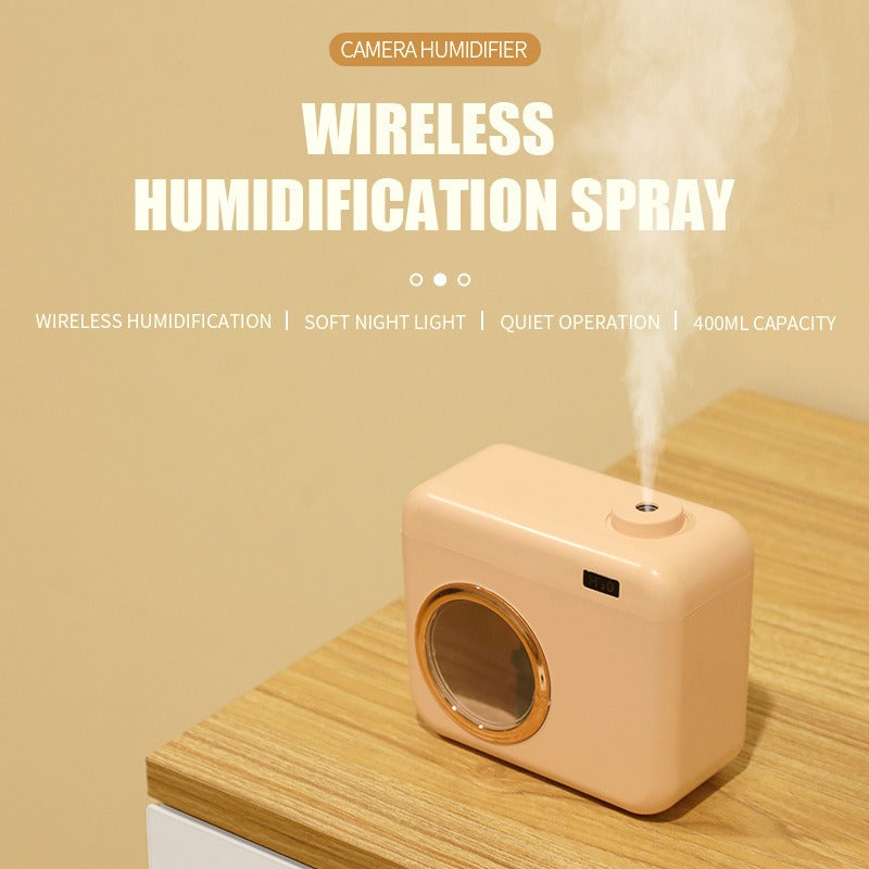 Humidificador Mini Creativo con Luz Nocturna - Carga USB