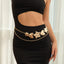 Punk exaggerated big heart metal style body chain sexy starfish waist chain - Korvel