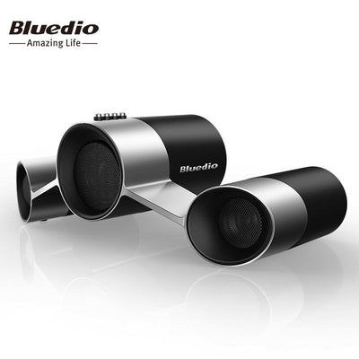 Bluedio US Wireless Home Audio Speaker System Patented Three Drivers Bluetooth speakers with Microphone Bass 3D Sound Surround - Korvel