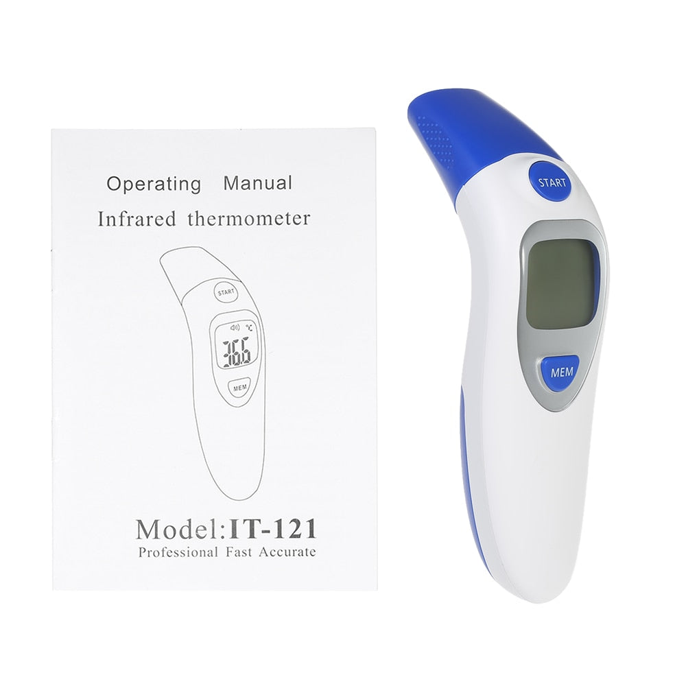 Baby Termometro Digital IR LCD Infrared Dual Mode Adult Forehead Body Ear Thermometer Measurement With Alarm Function Accurately - Korvel