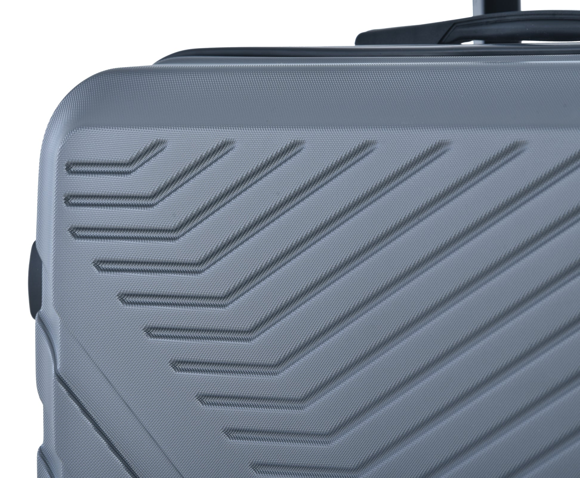 3 Piece Luggage Sets ABS Lightweight Suitcase with Two Hooks, Spinner Wheels, TSA Lock, (20/24/28) Gray - Korvel