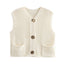 Versatile Crochet Hollow Vest in Solid Colors