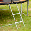 Trampoline avancé de 14 pieds avec panier de basket et échelle - Orange