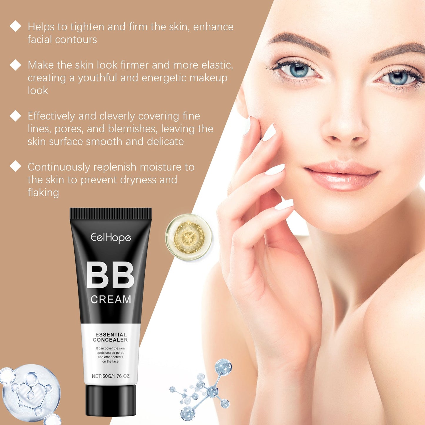 Crema BB Correctora de Aceite Ligera