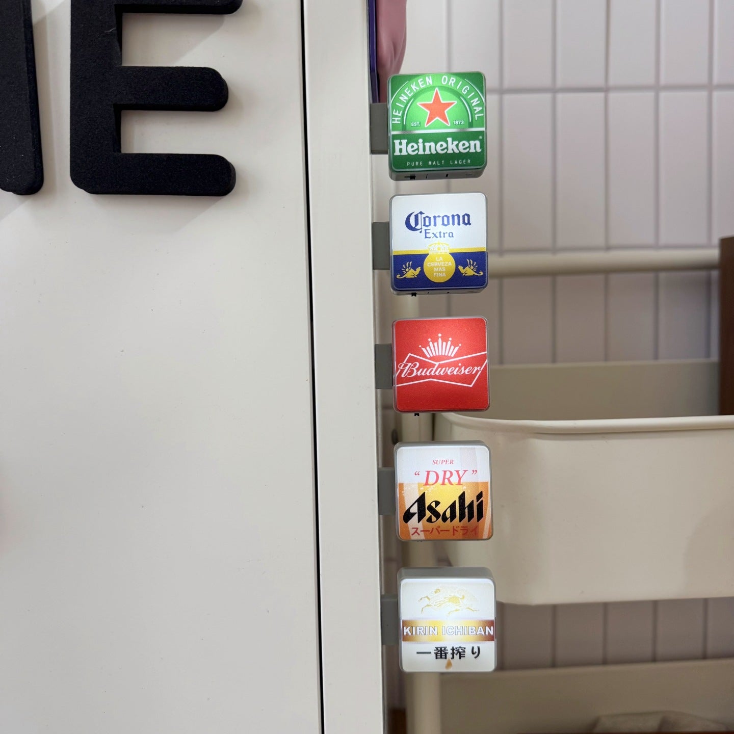 Creative Beer Series Magnetic Attraction Light Sign