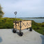 Collapsible Folding Wagon Push Pull Foldable Beach Wagon Cart - Korvel