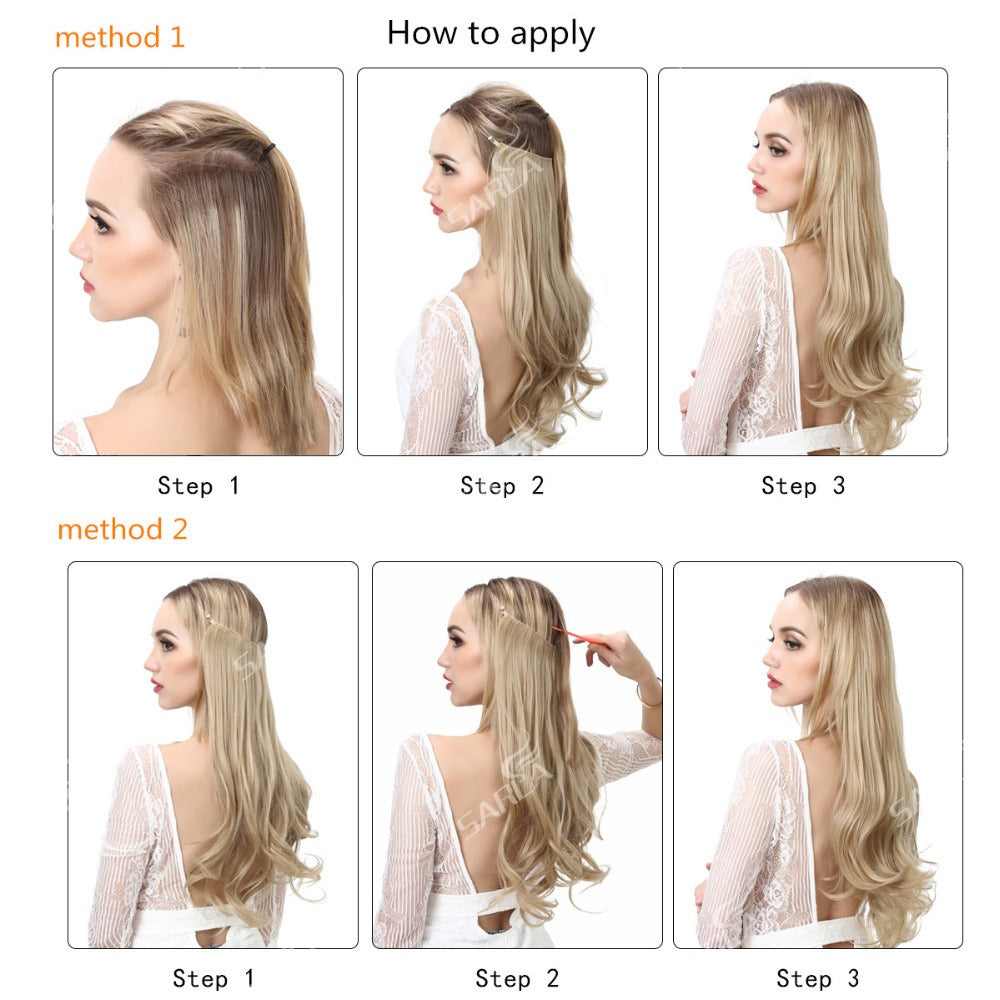Premium Long Curly Hair Extension - High Temperature Silk