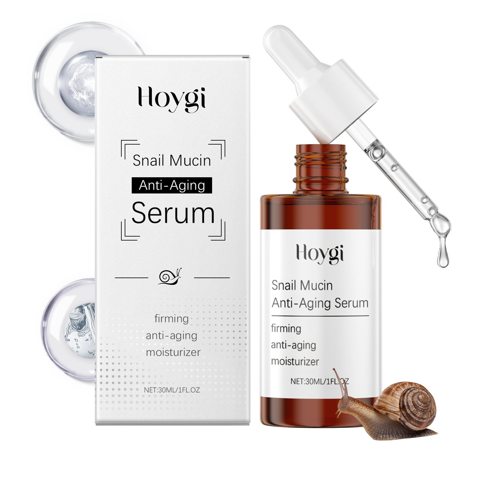 Snail Face Serum Hydrates, Nourishes, Nourishes, Smoothes And Firming Daily Skin Care Serum - Korvel