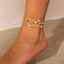Conch Rice Bead Anklet Multi Layer Beach Foot Accessories Hot Selling Ocean Star Resort Foot Chain Set - Korvel