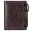 Men's short genuine leather wallet first layer cowhide Korean style fashion casual wallet driver's license wallet father's day gift - Korvel