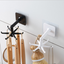 360 Degrees Rotated Kitchen Hooks Self Adhesive 6 Hooks Home Wall Door Hook Handbag Clothes Ties Bag Hanger Hanging Rack - Korvel
