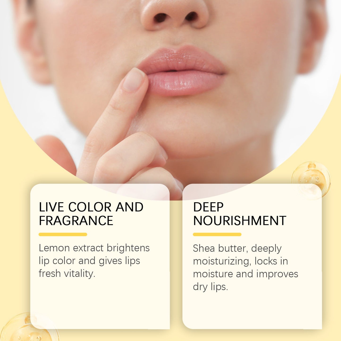 Lemon and Ginger Lip Balm Moisturize and Moisturize with Lemon and Prevent dry and cracking Nourishing Lip Balm - Korvel