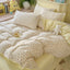 Juego de Ropa de Cama Jacquard de Cuatro Piezas de Doble Gasa