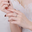 S925 Sterling Silver Twisted Rope Ring with Micro-Pave Zircon