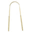 Stainless steel 304 tongue scraper, tongue coating cleaner, tongue scraper, tongue coating brush, oral care tool - Korvel
