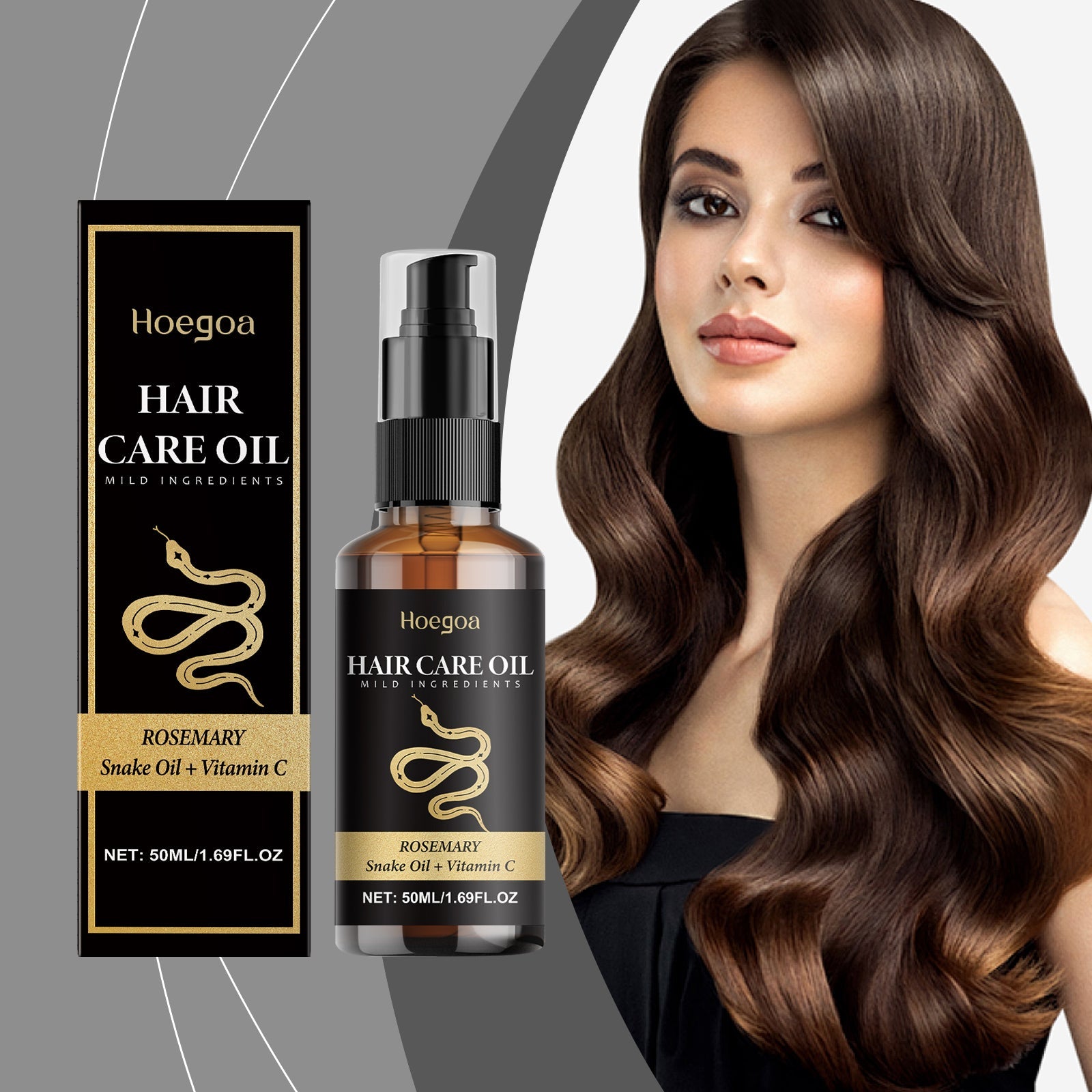 Hair Care Oil Rosemary Gentle Moisturizing Hair Care Soft Nourishing Hydrating Hair Care Essential Oil - Korvel